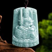 ราคา สร้อยคอจี้พระโพธิสัตว์ผู้ชายสีเขียวหยกธรรมชาติของผู้ชาย TIMESWIND Wenshu พร้อม Y1N รับรอง (18860604841)