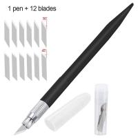 ราคา 12 Blades Paper Cutter School Art Cutting Tools Stationery Color Handle Carving Knife Utility Knife Carving Knife (20135740213)