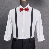 ราคา Ready Groomsmen Costume Mens Brotherhood Dress White Shirt Strap Long Sleeve Slim Groom Plus Size Choir Show (19926922913)