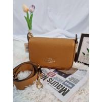 ราคา กระเป๋าสะพายข้างสีทูโทน สวยเก๋ หนังแท้ สินค้างาน Outlet 100 (17277335327)