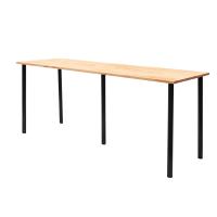 ราคา โต๊ะคอมพิวเตอร์ โต๊ะทำงาน โต๊ะออฟฟิศ หนา 2 5 cm กว้าง 40 cm ยาว 180 200cm ไม้พาราแท้ พร้อมขา IKEA โดนน้ำได้ไม่พอง (17565107105)