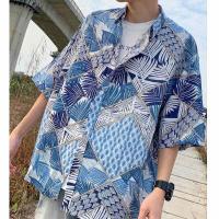ราคา อย่างดี เสื้อเชิ้ตชาย เสื้อฮาวาย แฟชั่นวินเทจใหม่ hawaii shirt เสื้อเชิ้ตผู้ชาย มี M L XL XXL (16195001834)
