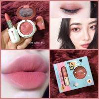 ราคา N402 Nee cara Eyeshadow Lipstick นีคาร่า อายแชโดว์ดินน้ำมัน ลิปสติกเนื้อแมท โทนส้มอิฐ (5468980448)