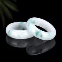 ราคา แหวนหยก Jadeite ธรรมชาติสไตล์เกล็ดหิมะวัสดุหลุมเก่าแหวนมรกตสไตล์คู่ (13342198450)