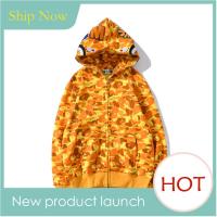 ราคา 2024 แฟชั่นใหม่ยี่ห้อ BAPE ร่วม coeds หมวกคาร์ดิแกนฉลามเสื้อกันหนาว XS 5XL (21151420617)