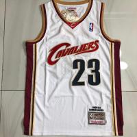 ราคา Full embroidered jerseys NBA Cleveland Cavaliers No 23 LeBron James Basketball Jersey Vest (19777558757)