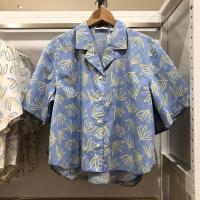 ราคา ฮูดดี้ 2022ใหม่ Uniqlo ส่วนลดหลวมผู้หญิงฤดูร้อน Joker 449042พิมพ์ผ้าฝ้ายเสื้อโปโล Shirt (16858675931)