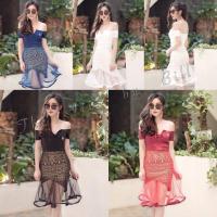 ราคา เดรสออกงาน ผ้าไหมลายไทย The iris (15956795206)