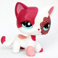 ราคา LPS CAT Rare Littlest pet shop Toys Mini Stands Short Hair Kitten Old Figures Collection Original Bobble head toys (20562455628)
