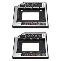 ราคา 2X Universal Sata 2Nd HDD Ssd Hard Drive Caddy 9 5mm for Cd DVD Rom Optical Bay for HDD Sataii SDD Hard Disk Bracket (20530221643)