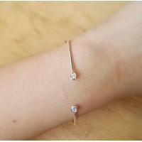 ราคา Minimalist925 กำไลเงินแท้ประดับพลอย cz บริการเก็บเงินปลายทาง (16005320607)