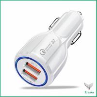 ราคา Eliana Car Chargerหัวชาร์จในรถ QC 3 0 Car charger Adapter 2 พอร์ตการชาร์จ Car charger (16246766500)