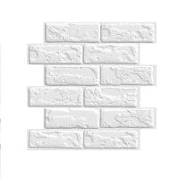 ราคา 10pcs 3D Stereo Wall Stickers Self adhesive Wallpaper Brick Pattern Creative 3D Peel And Stick Heatproof Vinyl Waterproof Wallpaper (20697212265)
