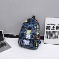 ราคา Ready Backpack Mens Ins Trendy Cool Personality Graffiti Backpack Male Japanese High School Student Bag Male College Casual (20059712812)