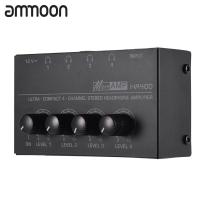 ราคา ammoon HA400 Ultra compact 4 Channels Mini Audio Stereo Headphone Amplifier with Power Adapter (19644079421)