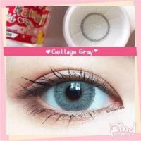 ราคา คอนแทคเลนส์ รุ่น Cottage สายฝอ ยี่ห้อ Kitty Kawaii มีสี เทา ตาล สายตาปกติ (19557472898)