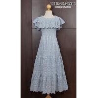 ราคา Free Size 3 สี The Classicเดรสลูกไม้เปิดไหล่ ใช้ผ้าลูกไม้เนื้อหนาอย่างดี ช่วงคอแต่งระบายยืดขยายใส่เปิดไหล่หรือปิดไหล่ได้ (19485166029)