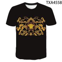 ราคา เสื้อยืดแขนสั้นผู้ชาย2021เสื้อยืดฤดูร้อนใหม่ Versace เสื้อยืดแฟชั่น Streetwear ผู้ชายผู้หญิง3D เสื้อยืดพิมพ์ลายเสื้อสุดเท่ (14543880491)