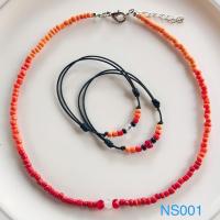 ราคา 3 ชิ้น เซ็ต สร้อยคอ1 สร้อยข้อมือ2 แฟชั่นลูกปัด แฮนด์เมด วินเทจ โบฮีเมียน น่ารัก สดใส แถมฟรีกระเป๋าพวงกุญแจแฮนด์เมด 1 ชิ้น (14636633658)