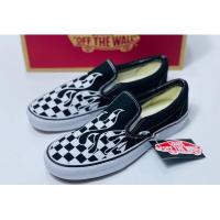 ราคา ีVans Slip On Flame Checkerboard Racing Black (19259044999)