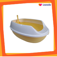 ราคา TL06 Bok Dok บ็อกด็อก กระบะทราย ที่ตักและที่เช็ดเท้า สีเหลือง ทรงสามเหลี่ยม (17955058092)