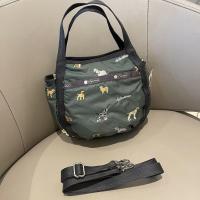 ราคา LeSportsac design tidal small round bag lady female embroidery puppy 8056 portable oblique bag leisure bag (17987927529)