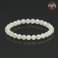 ราคา อาเป่า หินมูนสโตน หินมุกดาหาร Moonstone ขนาด 6 มิล คัดหิน หินแห่งความรัก หนึ่งในอัญมณีมงคล 9 ประการ นพรัตน์ กำไลหินสี กำไลหินนำโชค หินสีขาว (3603528045)