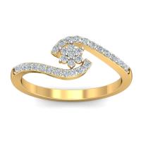 ราคา แหวนทอง 14KT ประดับเพชร 0 30 กะรัต คุณภาพเพชร F VS (9582721374)