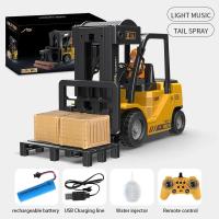 ราคา 1 24 9CH RC Bulldozer รถบรรทุก Crawler ประเภทโลหะผสมพลั่ววิศวกรรม Forklift Excavator ของเล่นเด็กของขวัญเด็ก (21170092313)