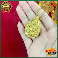 ราคา HT 18K สร้อยคอสร้อยคอพระอวโลกิเตศวรโพธิสัตว์ชุบทองสำหรับผู้ชายและผู้หญิงมีโชคด้านการเงินโชคดีและมีจี้ของขวัญที่ปลอดภัยของขวัญนำความโชคดีและความมั่งคั่งโชคดี100 ของแท้สร้อยคอเครื่องราง (19662069273)