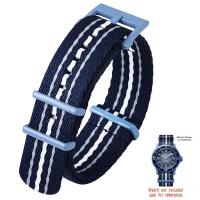 ราคา 22มม สานสร้อยข้อมือผ้าใบนาฬิกาออกเร็ว Band22mm สายหนา ForSwotch X Blancpain มหาสมุทรอาร์กติกพร้อมหัวเข็มขัดสแตนเลสแหวนเหล็ก (20851322678)