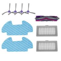 ราคา 9 Pieces Set Roller Side Brush Wipe Filter Replacement for Samsung Powerbot E VR05R5050WK Vacuum Cleaner Spare Parts (18280688616)