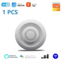 ราคา Tuya Wifi Air Smart Air Quality Monitor CO2 VOC Gas Sensor Detector Automation Alarm Detector อุณหภูมิความชื้น Sensor (19944653665)