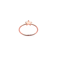 ราคา Silver thai Jewelry แหวนเงินแท้ 925 แหวนเงินชุบโรสโกลด์รูปดาวจิ๋ว Genuine 925 sterling silver ring rose gold plated ring miniature star shape (20359846686)