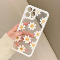 ราคา เคสโทรศัพท์สำหรับ Iphone 11 12 13 14 Pro Max 6 6S 7 8 Plus 13 Mini XS Max XR SE 2022เคสมือถือลายดอกเดซี่รูปดอกทานตะวันเกาหลีขาตั้งการป้องกันเต็มรูปแบบ TPU ใสกันกระแทก (20336269972)
