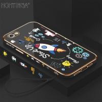 ราคา Hontinga เคสโทรศัพท์ Iphone 6 6S 7 8 Plus SE 2020 X Xr Xs Maxเคสยางสี่เหลี่ยมหรูหราชุบโครเมี่ยม TPU นิ่มทรงสี่เหลี่ยมป้องกันกล้องเคสป้องกันสำหรับเด็กผู้ชาย (12279617417)
