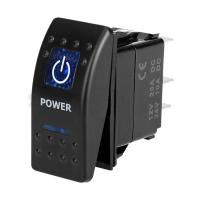 ราคา สวิตช์ไฟ Led 12 24V 5ขาสวิทช์โยกสำหรับไฟท้ายเรือรถบรรทุกแผงสวิตช์ไฟรถยนต์สีน้ำเงินพร้อมคันโยกสลับไฟส่องสว่างคู่ (18702745105)