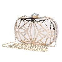 ราคา Women Evening Bags Exquisite Leather Handbag Metal Hollow Designer Wedding Party Clutch Purse (20129190351)