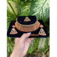 ราคา ชุดสร้อยคอต่างหูและหน้าผาก อินเดีย สินค้าพร้อมส่ง (21134183033)