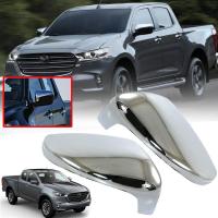 ราคา ครอบกระจกมองข้าง รถยนต์ ครอบกันรอยกระจก รุ่น มาสด้า MAZDA BT 50 BT50 ปี 2020 2021 สีโครเมี่ยม 2 ชิ้น (7638739573)