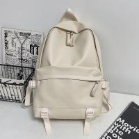 ราคา กระเป๋าเป้สะพายหลัง หนัง Pu แบบนิ่ม กันน้ํา สีขาว แบบเรียบง่าย แฟชั่นสําหรับสตรี และนักเรียน 2021 (19890973440)