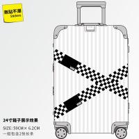 ราคา stickers 2 pieces set Large size off white personalized trendy brand luggage sticker travel box wall waterproof (19660631583)