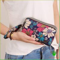 ราคา GW กระเป๋าสตางค์ 3 ช่อง กระเป๋าใส่มือถือ กระเป๋าผ้า คล้องมือ ladies bag (18612941766)
