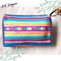 ราคา กระเป๋าผ้าชาวเขาริ้วผ้าลีซอลายผ้าเต็มใบ ขนาด 7 5 4 5 (15143862782)