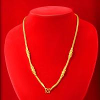 ราคา สร้อยคอทอง ลายสี่เสาคั่นตุ้ม หนัก 1บาท ยาว 20นิ้ว สร้อยคอไม่ลอก ไม่ดำ ชุบเศษทองเยาวราช งานฝีมือจากช่างเยาวราช (19010786792)