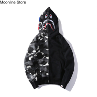 ราคา เสื้อกันหนาวและคลุมออกกำลังกายผู้ชายสีส้ม BAPE X pubg ใหม่ ลาย H oodies sweatershirt แบบสไตล์คลาสสิก เสื้อกันหนาวเสื้อผู้ชายแฟชั่น BAPE SHARK HEAD เสื้อผ้าหน้าหนาว (18134701356)