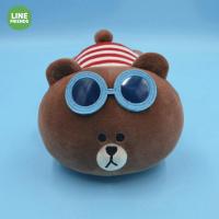 ราคา GGMM Changyi ที่ได้รับอนุญาตของแท้ LINE ชุดตุ๊กตาตุ๊กตาวางแว่นตาบราวน์หมีหมอนนุ่มขายโดยตรง (20982249453)
