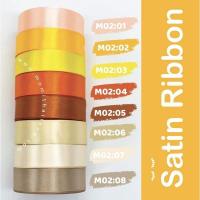 ราคา ริบบิ้นผ้าริบบิ้นซาติน 1 นิ้ว หรือ 2 5cm ยาว25หลา ขนาด4cm 1ม้วน22เมตร พร้อมส่ง (9474593123)