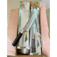 ราคา มีดทำครัว มีด 8นิ้ว ตราแรด No 8909 ด้ามดำ มีดหั่นผัก มีดปลายแหลม สแตนเลส หั่นผักผลไม้ ใช้ในครัวเรือน (16923192597)