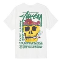 ราคา Pure cotton 100 Stuˉssˉy Stuˉssˉy European and American fashion brand skull print short sleeved T shirt loose for men and women couples (20538208278)